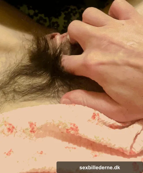 petting the she wolf.