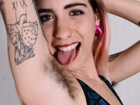 Slender Russian amateur Pearl Sage spreads her very hairy pussy up close
